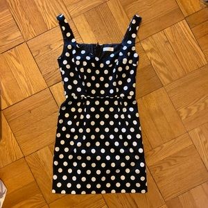 Petersyn black polka dot Malta dress small.